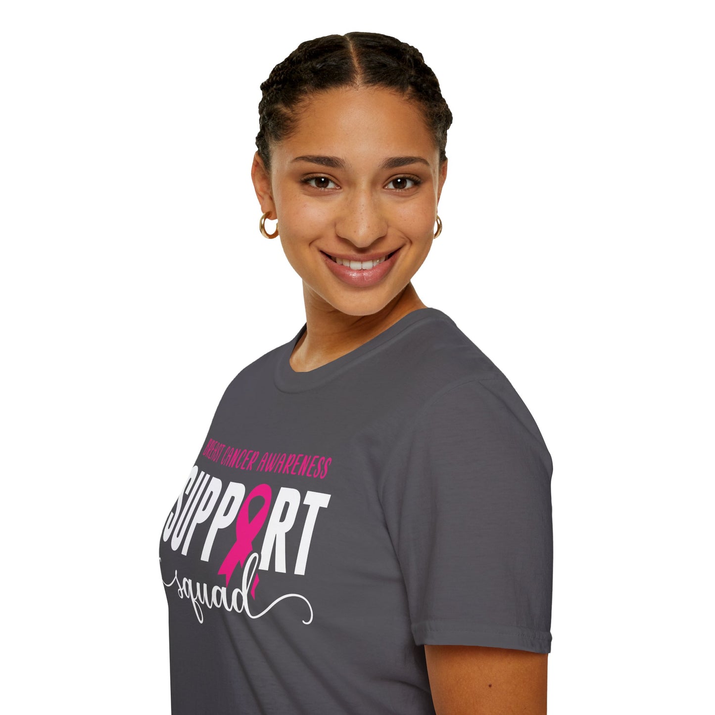 Breast Cancer Shirts Support Squad Tee Breast Cancer Awareness T-Shirt For Men Women