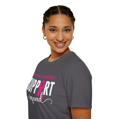Breast Cancer Shirts Support Squad Tee Breast Cancer Awareness T-Shirt For Men Women