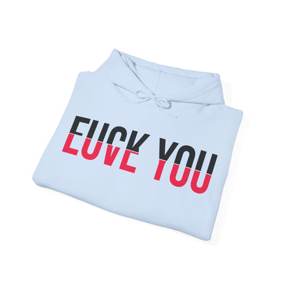 Love You Fck You Love and Hate Cross Word Hoodie For Men Women Hoodie