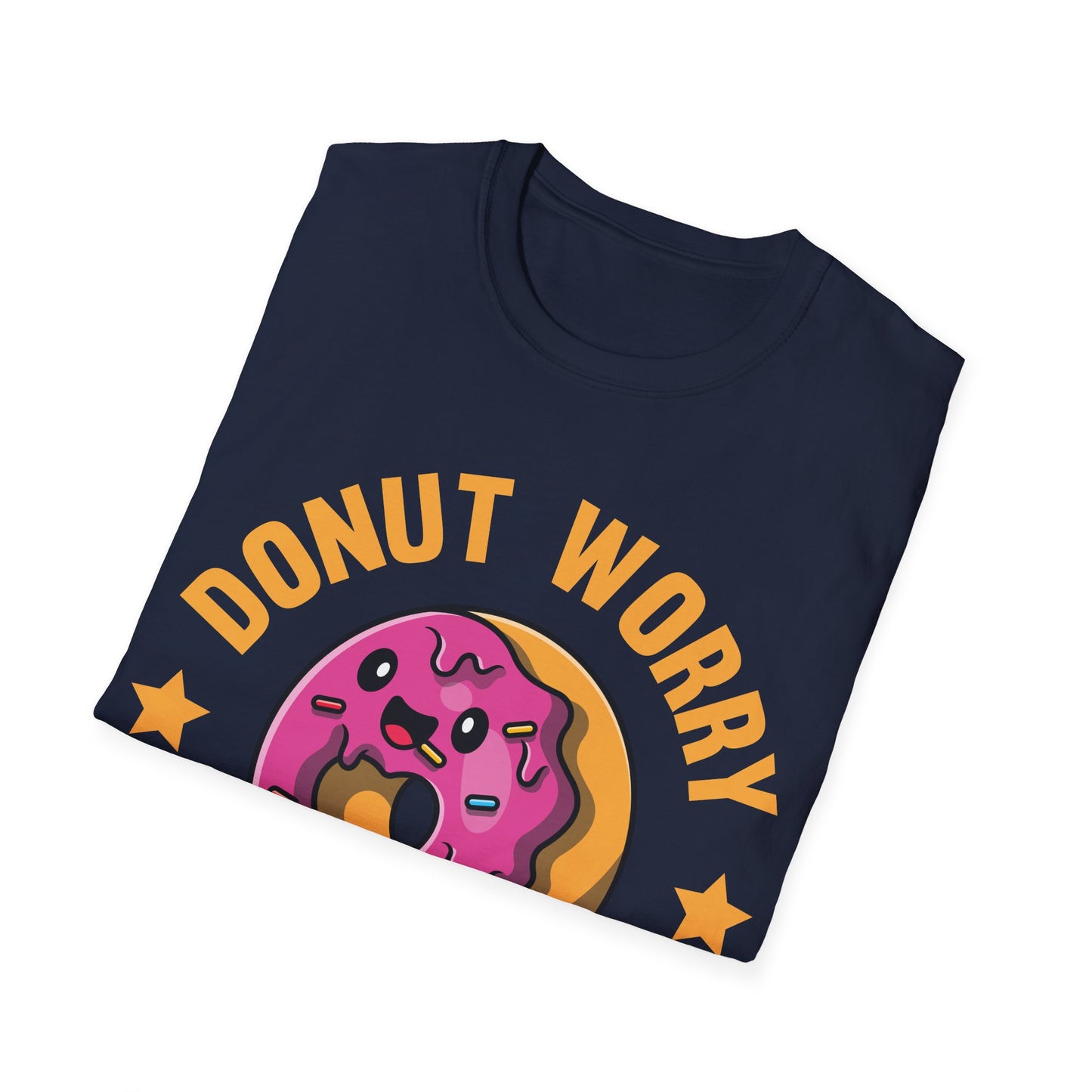 Funny Donut Worry Be Happy Foodie Donut Lovers T-Shirt For Men Women T-Shirt