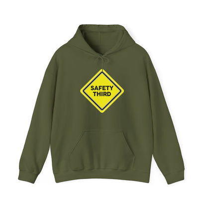 Funny Safety 3rd Third Distress Fun Hoodie For Men Women Travelers