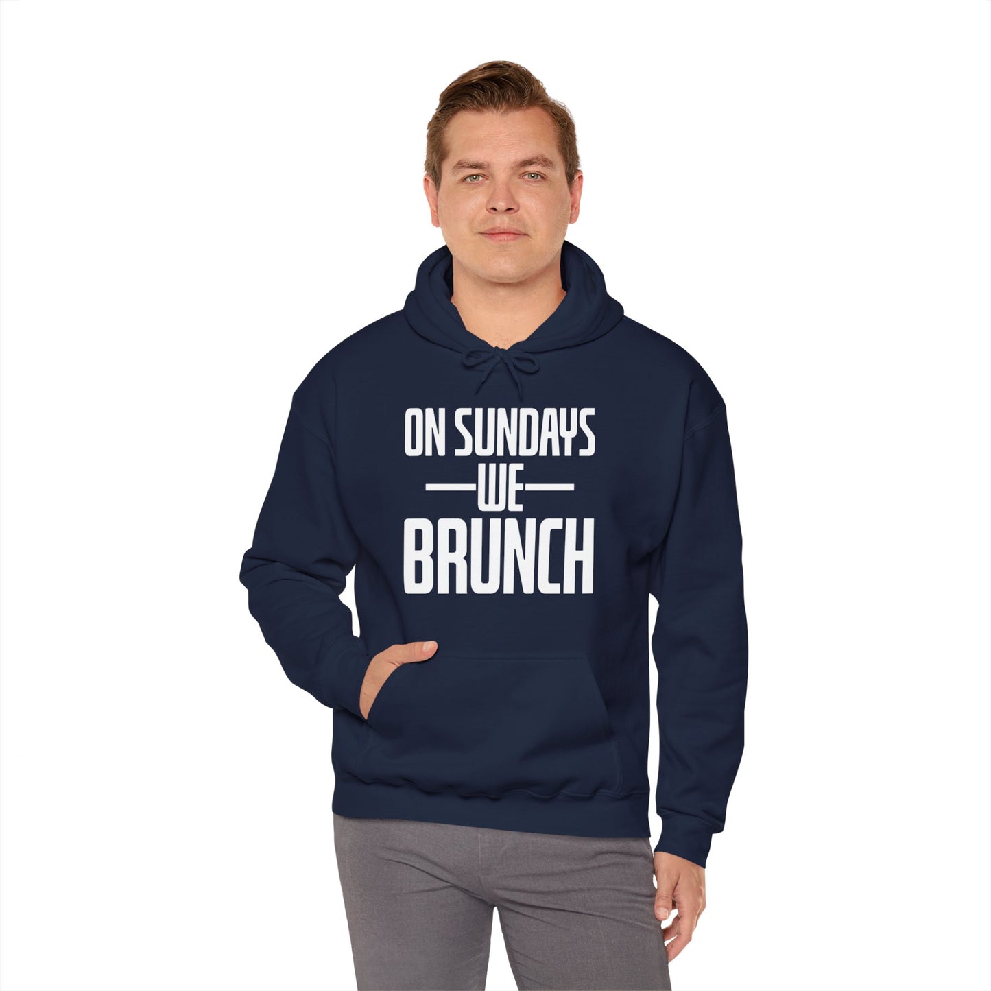 On Sundays We Brunch Friend Gift Sunday Weekend Hoodie  Men Women