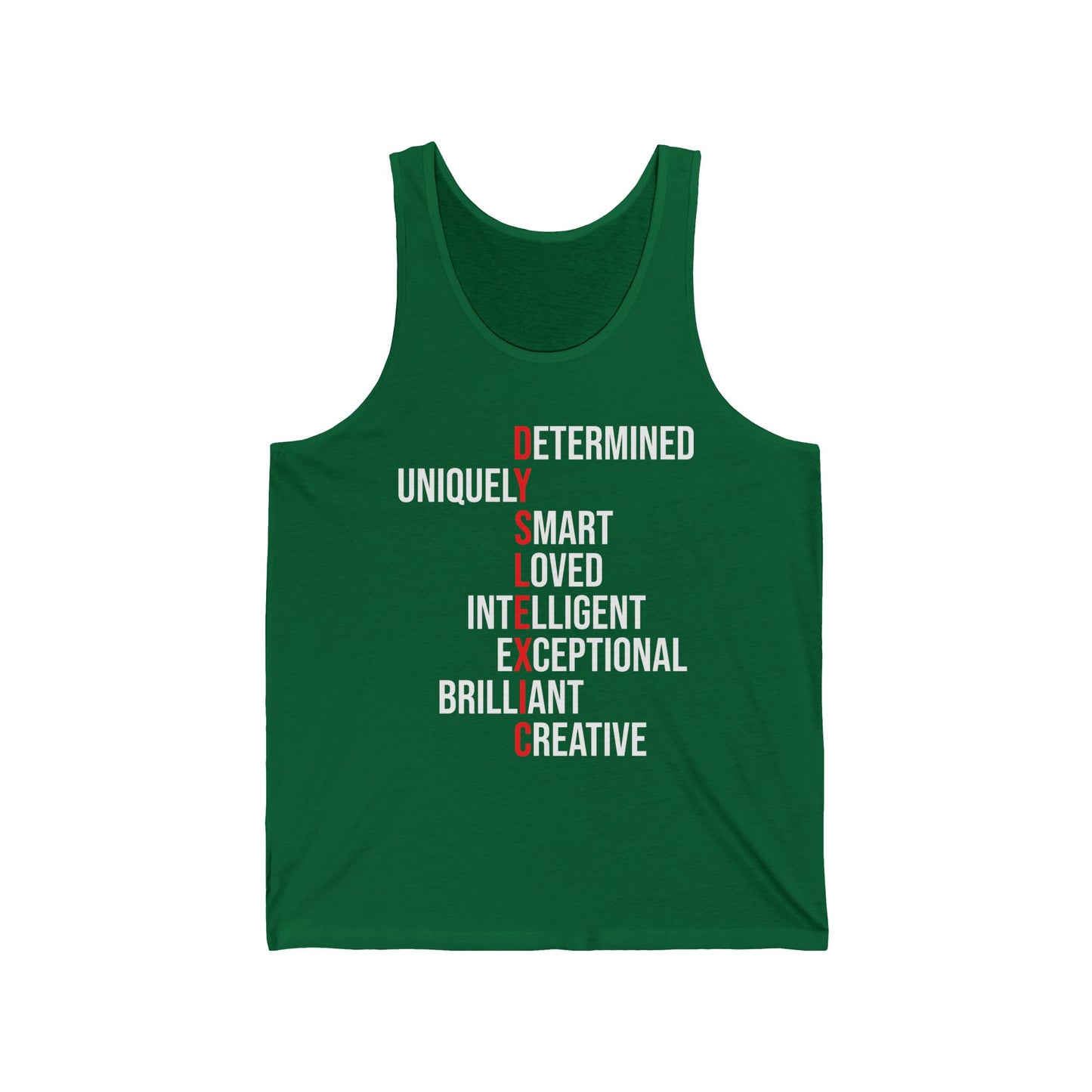 Dyslexia Awareness Teacher Therapist Unique Dyslexic Reading Therapy Tank Top Men Women Kids