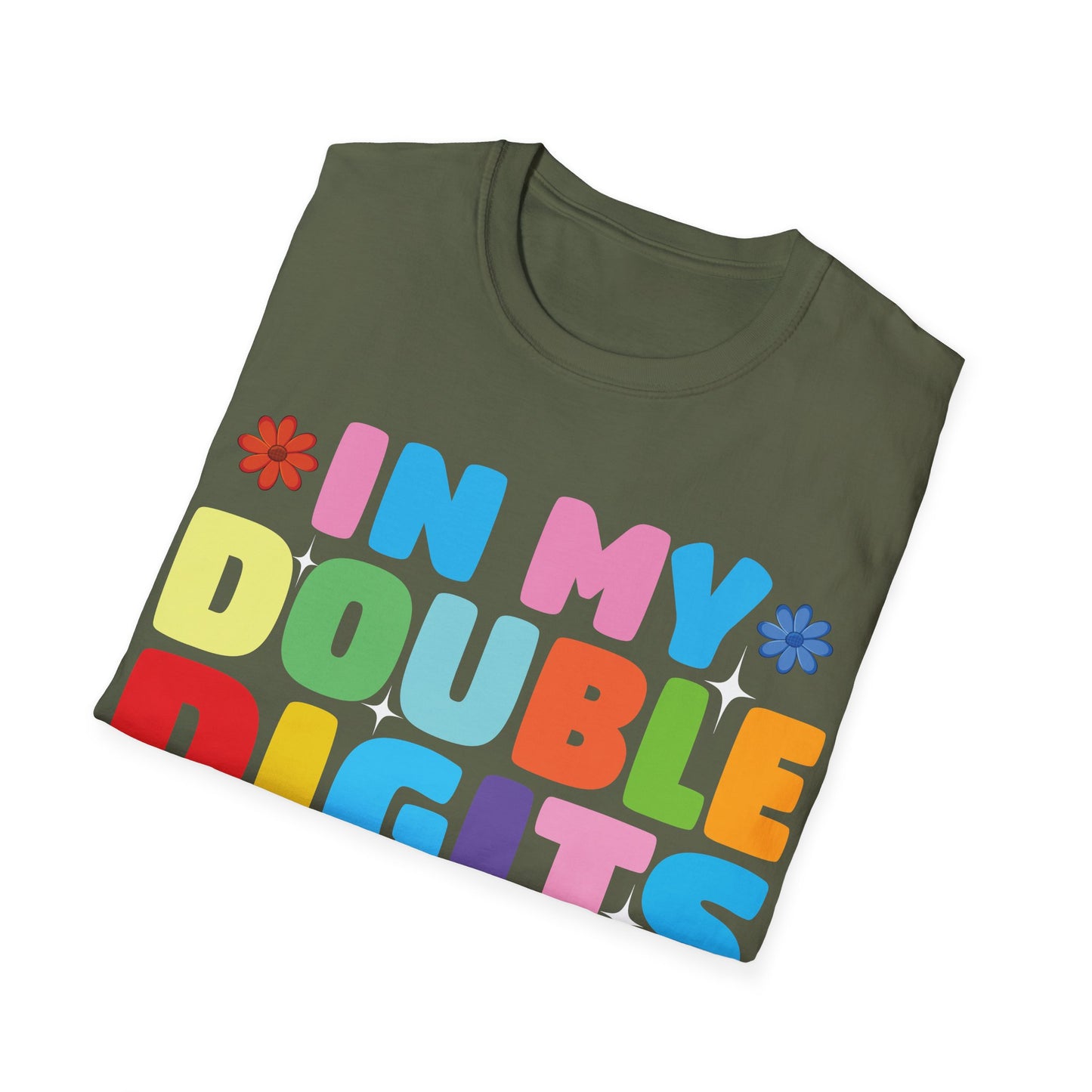 Funny In My Double Digits Era Retro 10 Year Old 10th Birthday Girl T-Shirt For Men Women Kids T-Shirt