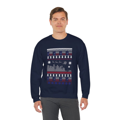 I Love Texas Christmas Santa, Reindeer Funny Ugly Christmas Jumper Sweatshirt