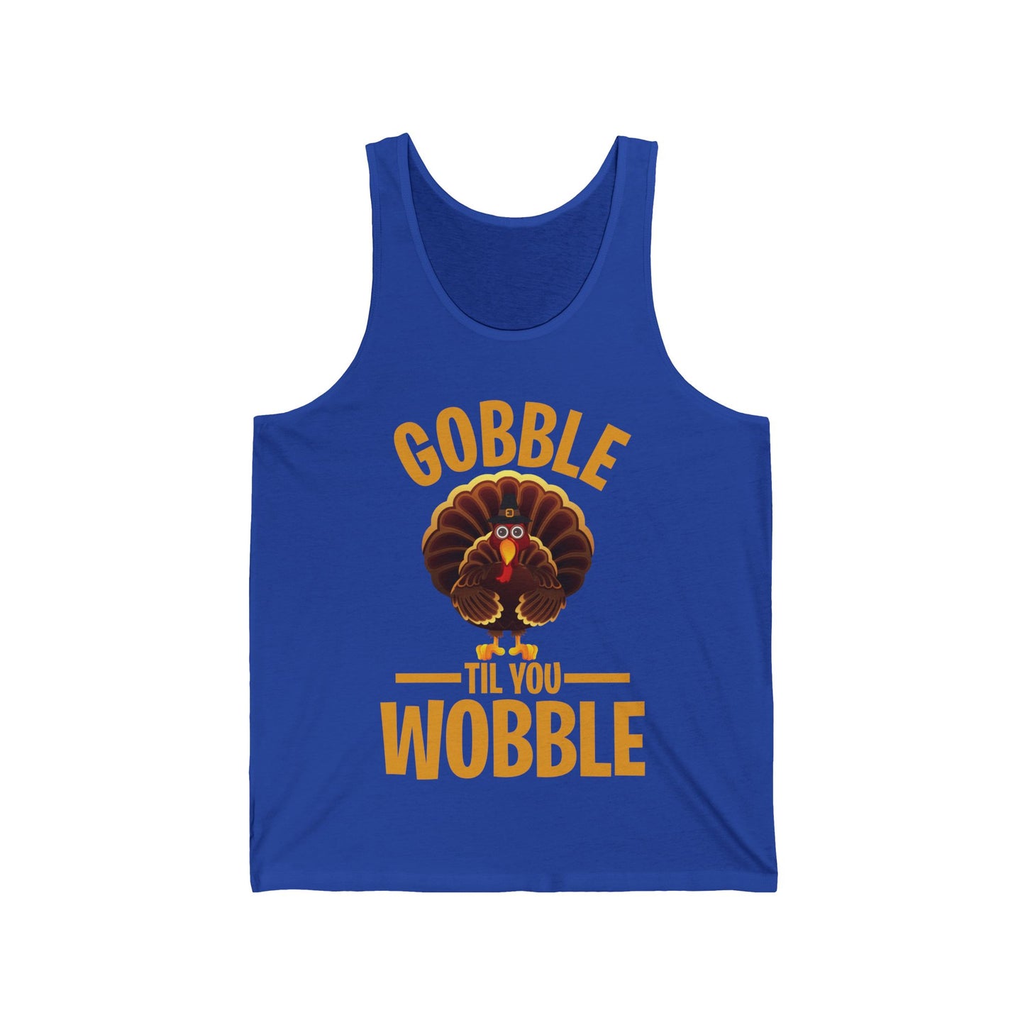 Thanksgiving Gobble Till You Wobble Turkey Family Dinner Tank Top For Men Women