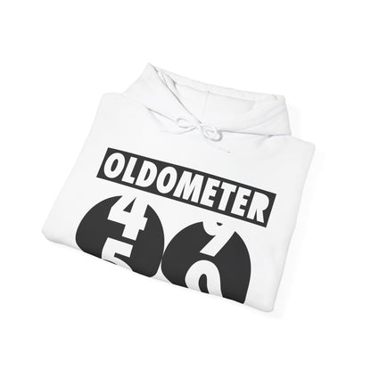 Funny Oldometer Odometer 50th Birthday Gift 50 yrs Old Joke Hoodie For Men Women Hoodie