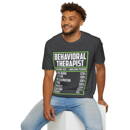 Behavioral Therapist Facts Analyst Behavior Tech SPED Teacher Autism T-Shirt