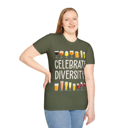 Funny Celebrate Diversity Craft Beer Drinking Weekend T-Shirt