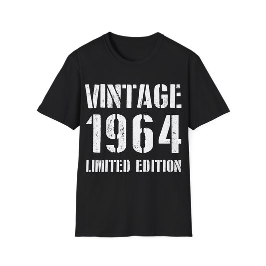 Funny Vintage 1964 60th Birthday Gifts 60 Year Old T-Shirt For Men Women T-Shirt