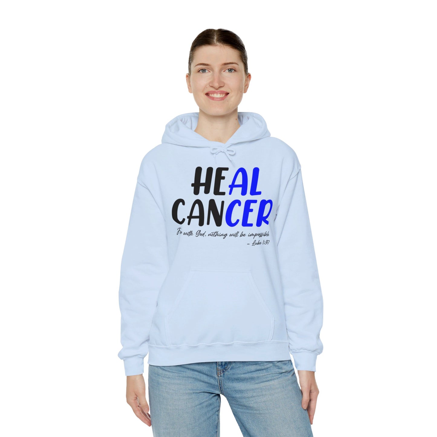 Colon Cancer Faith Bible Verse CRC Awareness Support Heal Family Hoodie For Men Women