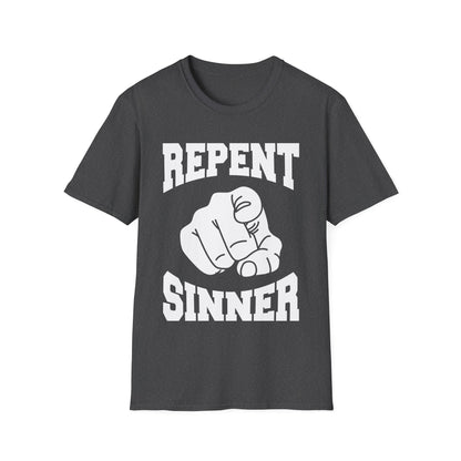 Funny Repent Sinner Christian Jesus Bible T-Shirt Men Women