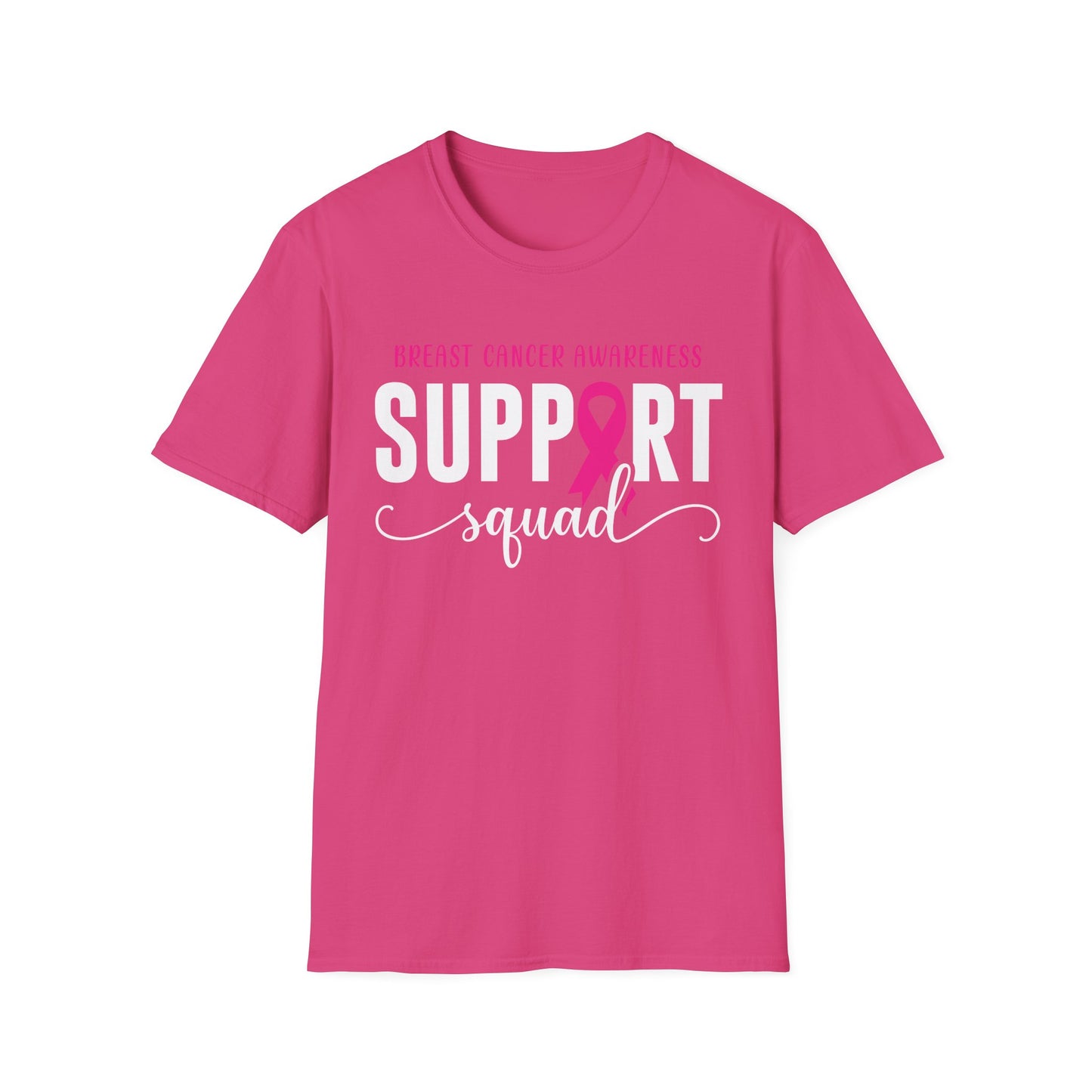 Breast Cancer Shirts Support Squad Tee Breast Cancer Awareness T-Shirt For Men Women