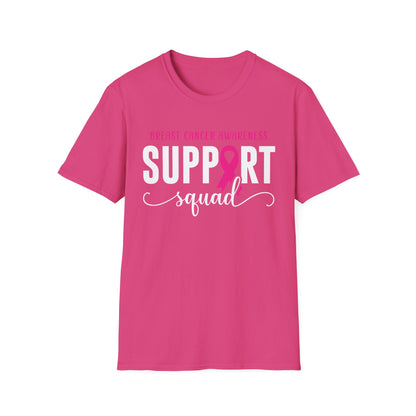 Breast Cancer Shirts Support Squad Tee Breast Cancer Awareness T-Shirt For Men Women