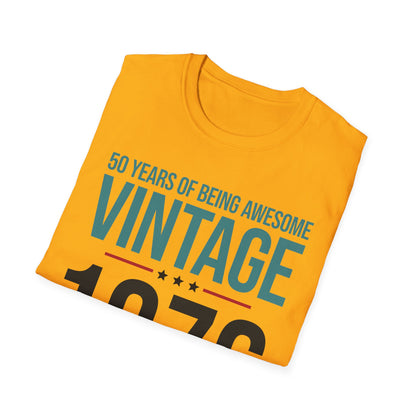 50 Year Old Gifts Vintage 1976 50 Years Awesome 50th Birthday T-Shirt