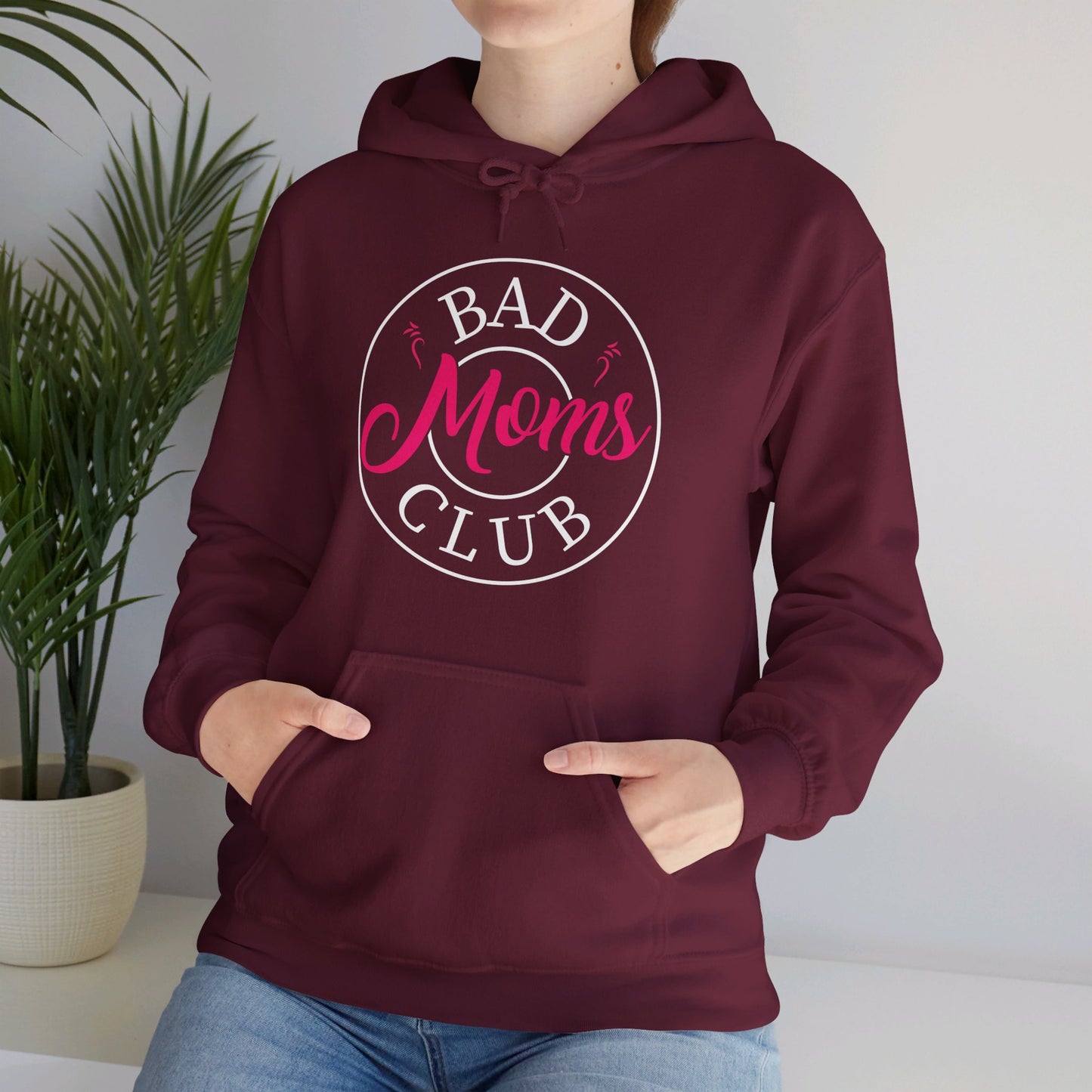 Funny Bad Moms Clubs New Mom Mother Hustler Sarcastic Woman Gift Hoodie