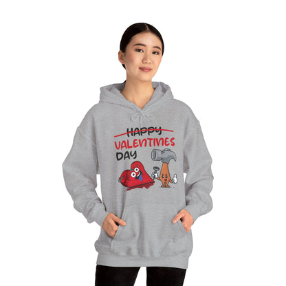 Funny Anti Valentines Day Gift Carpentor Cupid Heart Hammer Nails Hoodie For Men Women Hoodie