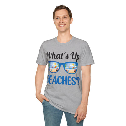 Funny What's Up Beaches Gifts Fathers Day Beach Vacation Summer T-Shirt