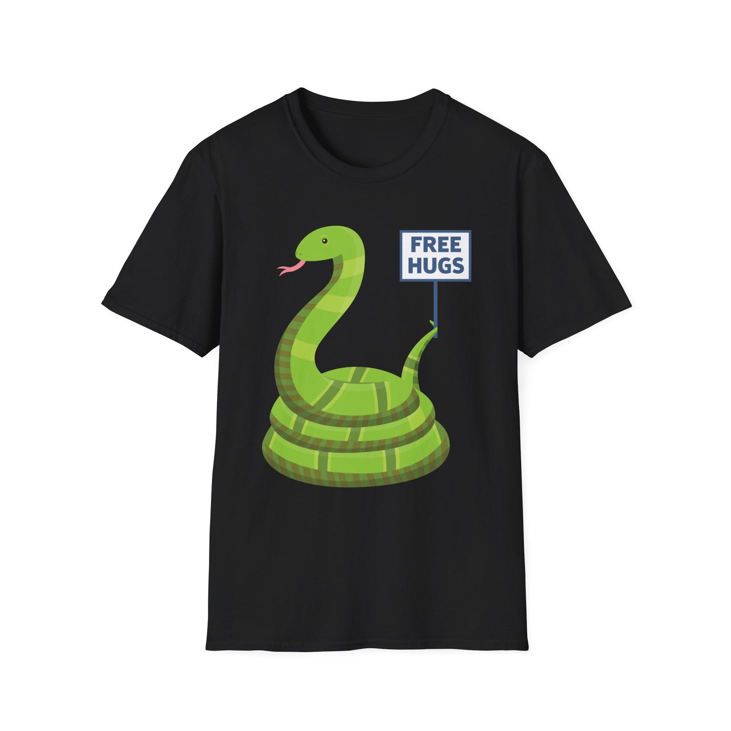 Funny Free Hugsss Cute Snake Hug Lovers Sarcastic  T-Shirt For Men Women Travelers