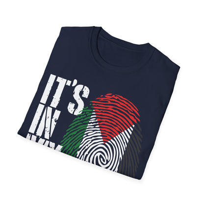 It's In My DNA Palestinian Shirt Arabic Gifts Palestine Flag T-Shirt For Men Women T-Shirt