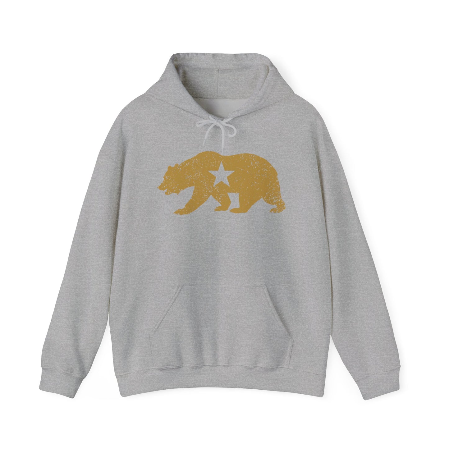California Golden State Bear Vintage Distressed Graphic Hoodie
