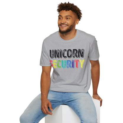 Funny Unicorn Security Costume Police T-Shirt Men Women Kids