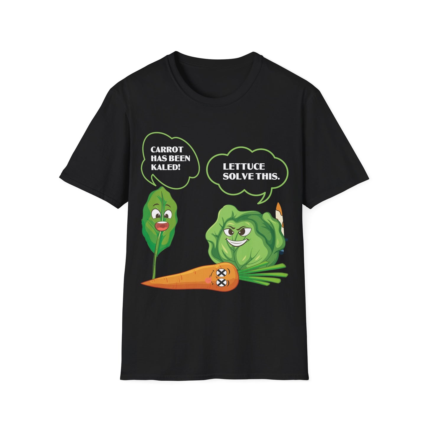 Lettuce Leaf Vegetable Funny Joke Vegetarian Vegant T-Shirt For Men Women