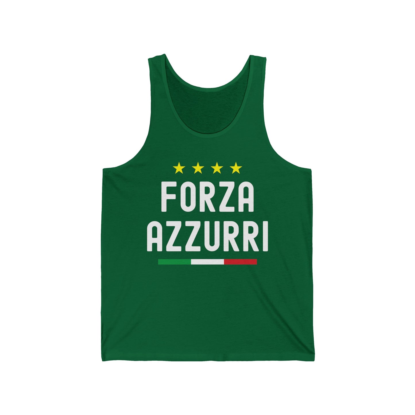 Italy Football Forza Azzurri Italia Soccer Jersey Tank Top for Men Women