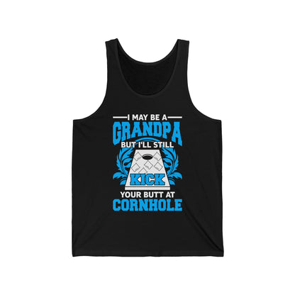 Funny Cornhole Grandpa Cornhole Grandfather Funny Tank Tops