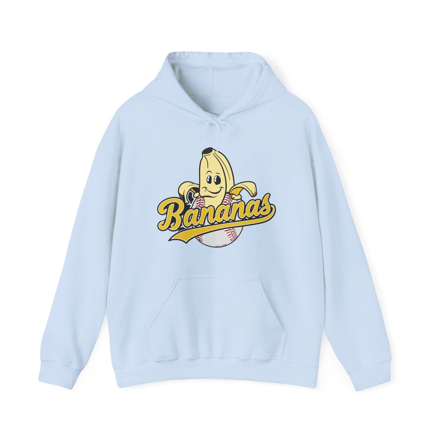 Funny Let's Go Bananas Baseball Hoodie For Baseball Lovers Men Women Hoodie