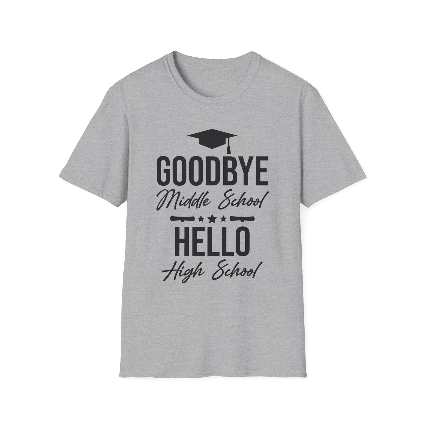 Goodbye Middle School Hello High School Funny Graduation T-Shirt