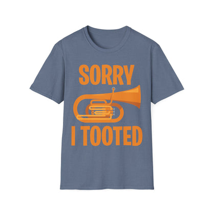 Funny Sorry I Tooted Baritone Euphonium Player Brass Band T-Shirt Men Women