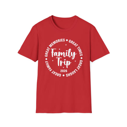 Family Trip Vacation 2026 Matching Summer Group T-Shirt For Men Women
