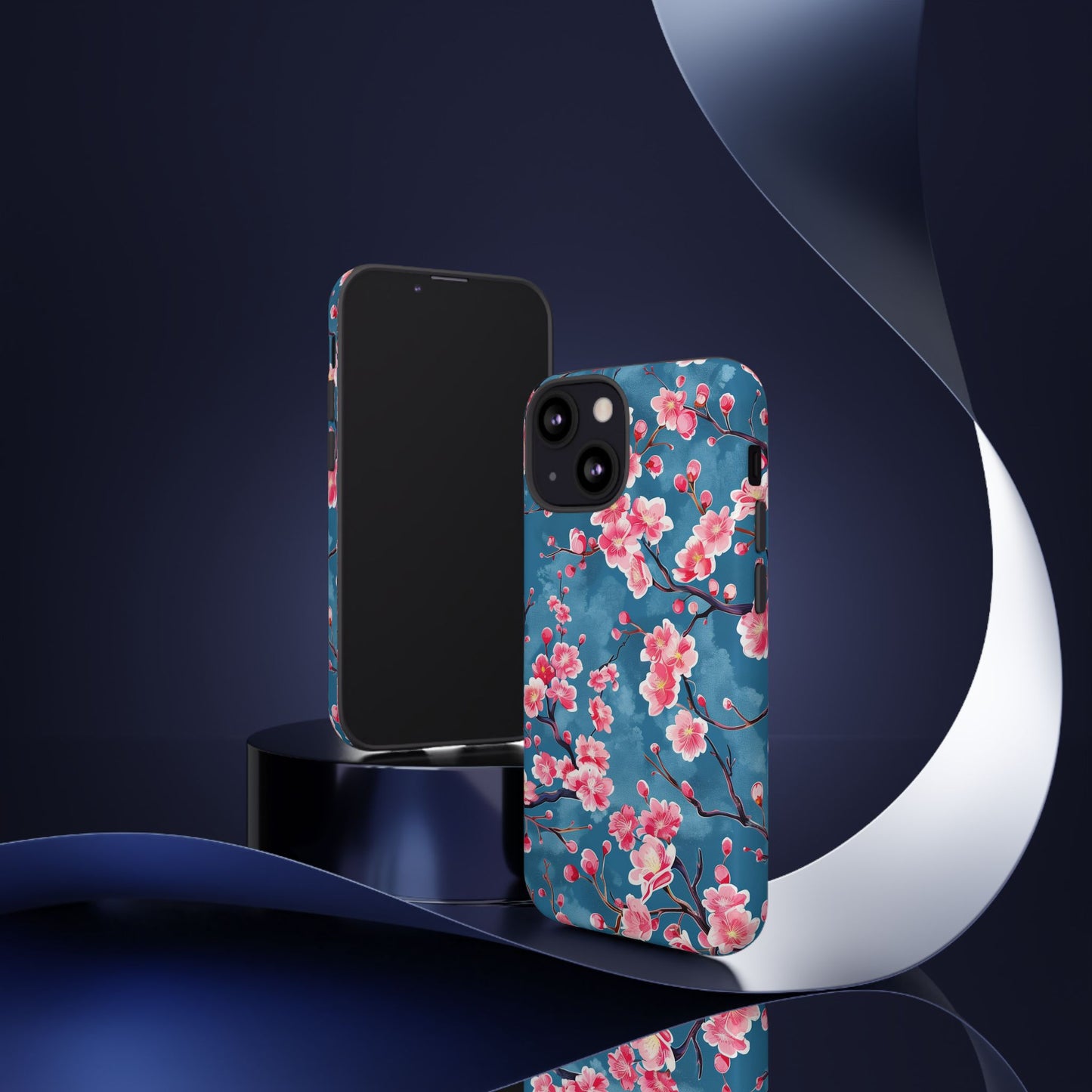 Sakura Blossoms Vibrant Colored iPhone 13 14 15 16 Pro Max Plus Case Wireless Charging Compatible Tough Cases Protection, Magnetic Phone Case for iPhone Classic Series