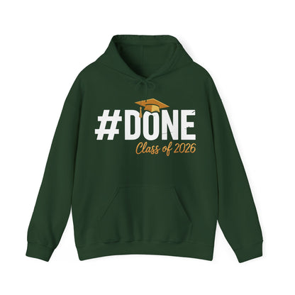#Done Class of 2026 Graduation So Done Senior 2026 Grad Hoodie For Men Women