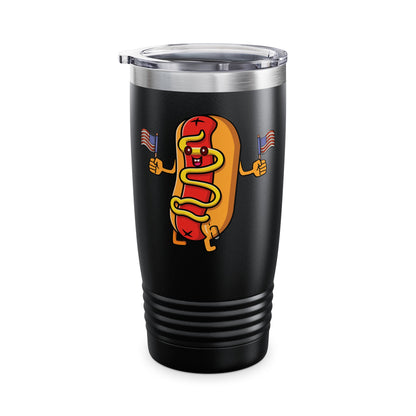 4th of July Hot Dog Funny Hotdog 4th of July Tumbler For Boys Men Women Tumbler