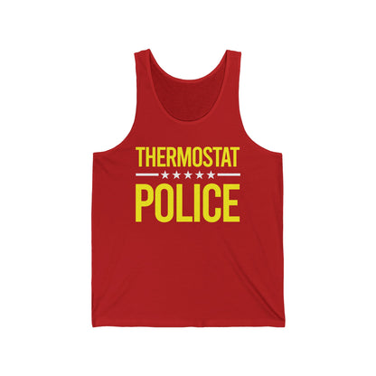 Mens Thermostat Police For A Police Fathers Day Dad Papa Tank Tops For Women Men