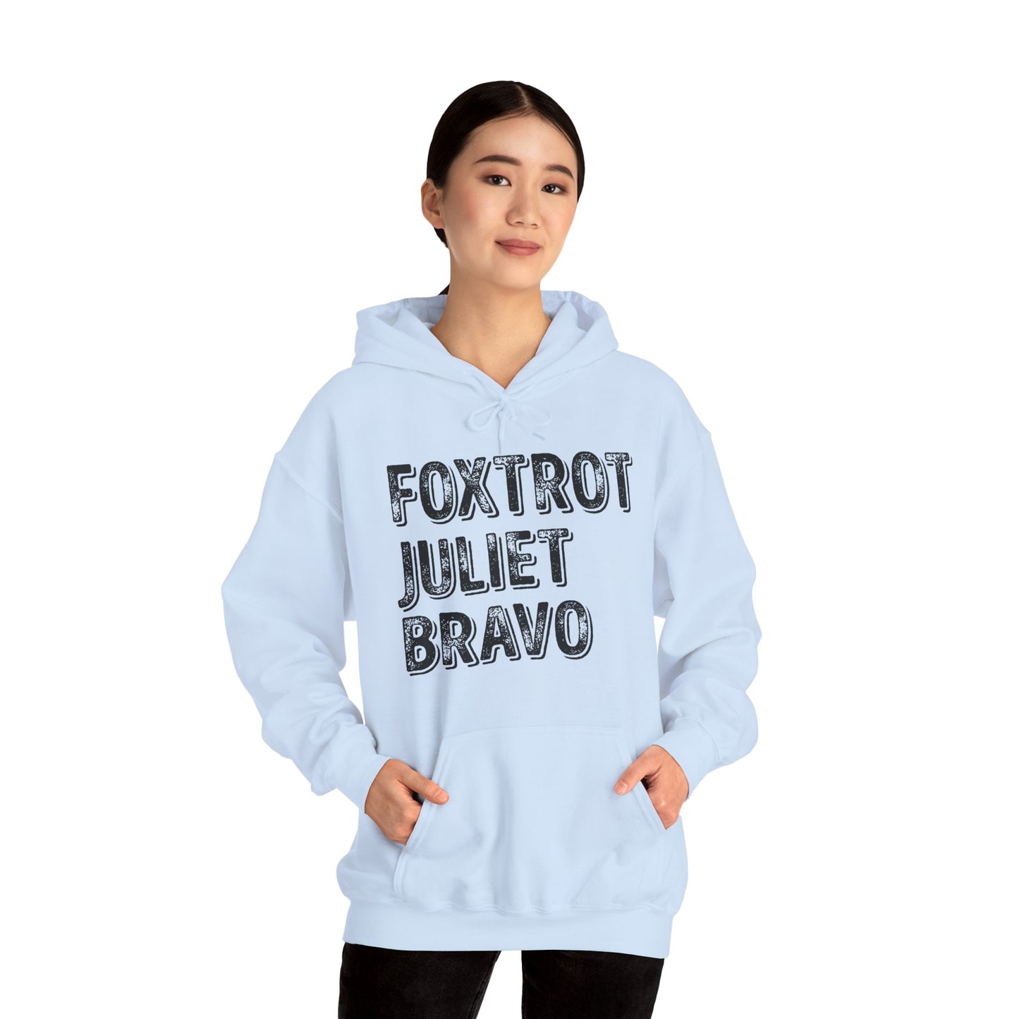 Retro Vintage Foxtrot Juliet Bravo Hoodie For Men Women