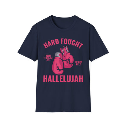 Hard Fought Hallelujah Praise Jesus Lake Christian T-Shirt For Men Women
