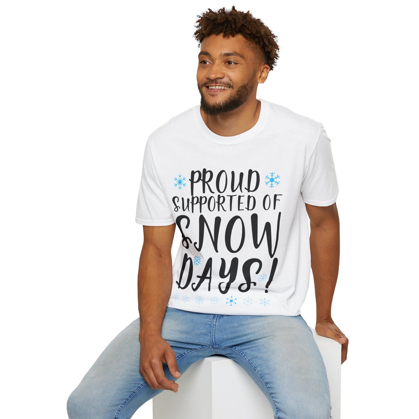 Proud Supporter Of Snow Days Vintage Christmas Holiday Funny Xmas T-Shirt For Men Women T-Shirt