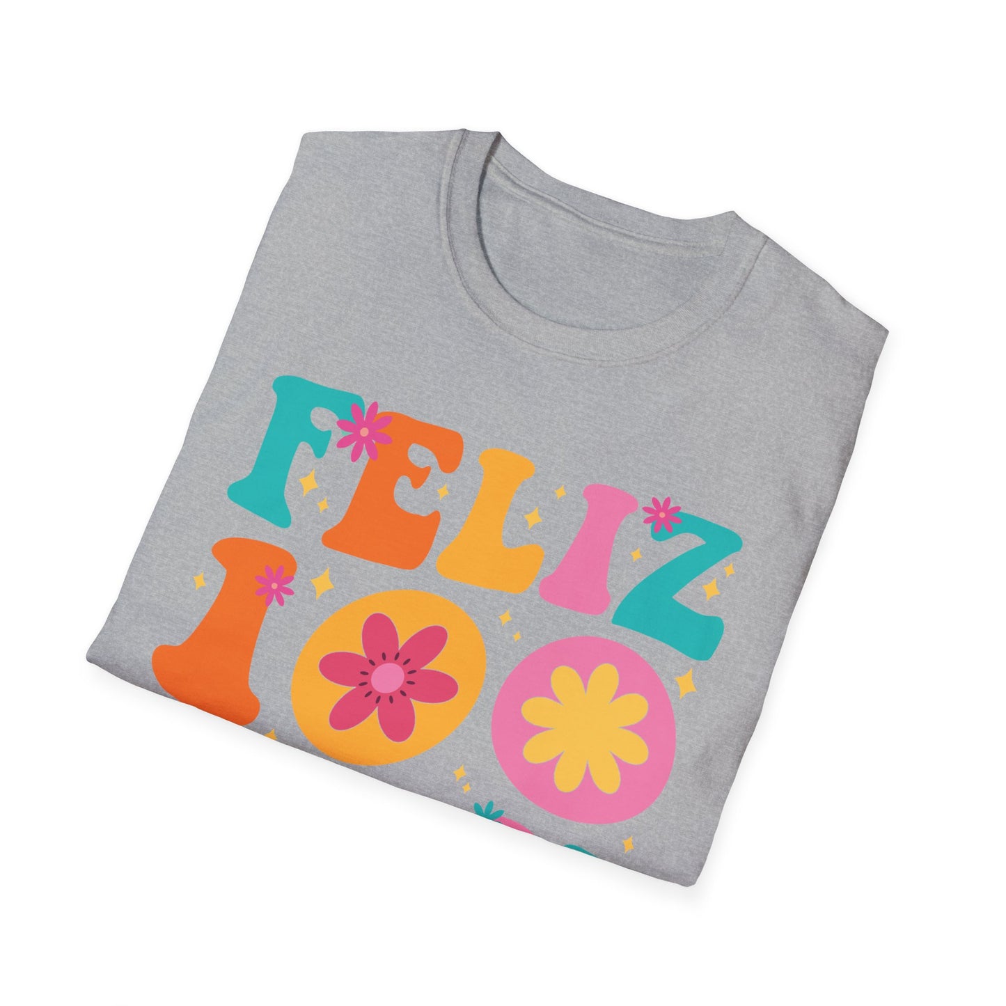 Funny Feliz 100 Diaz De Escuela 100th Day School Spanish Teacher T-Shirt For Men Women Kids