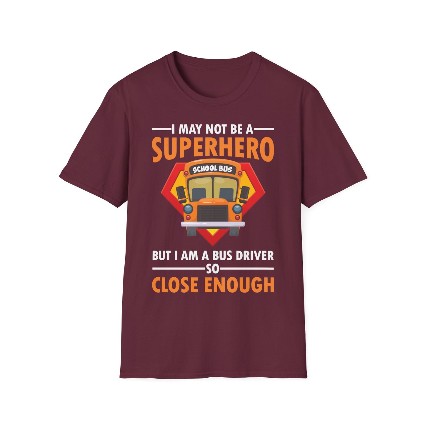 Superhero School Bus Driver Shirt Funny Bus Driver T-Shirt