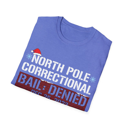 Funny North Pole Correctional Claimed To Be On The Nice List Christmas T-Shirt