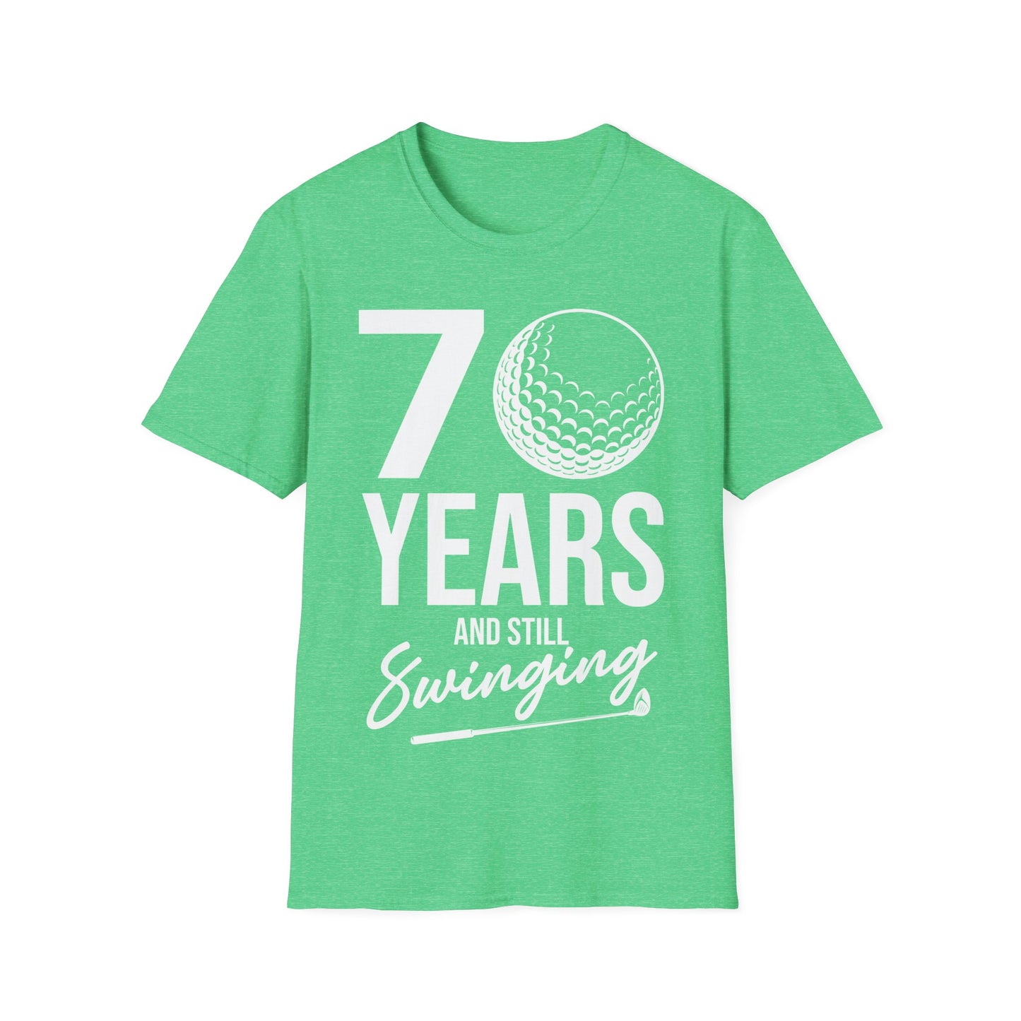 70 Years And Still Swinging 70th Birthday Funny Golf Club T-Shirt For Men Women