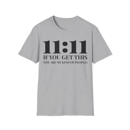 Funny 1111 Manifestation Numerology Angel Number T-Shirt For Men Women T-Shirt