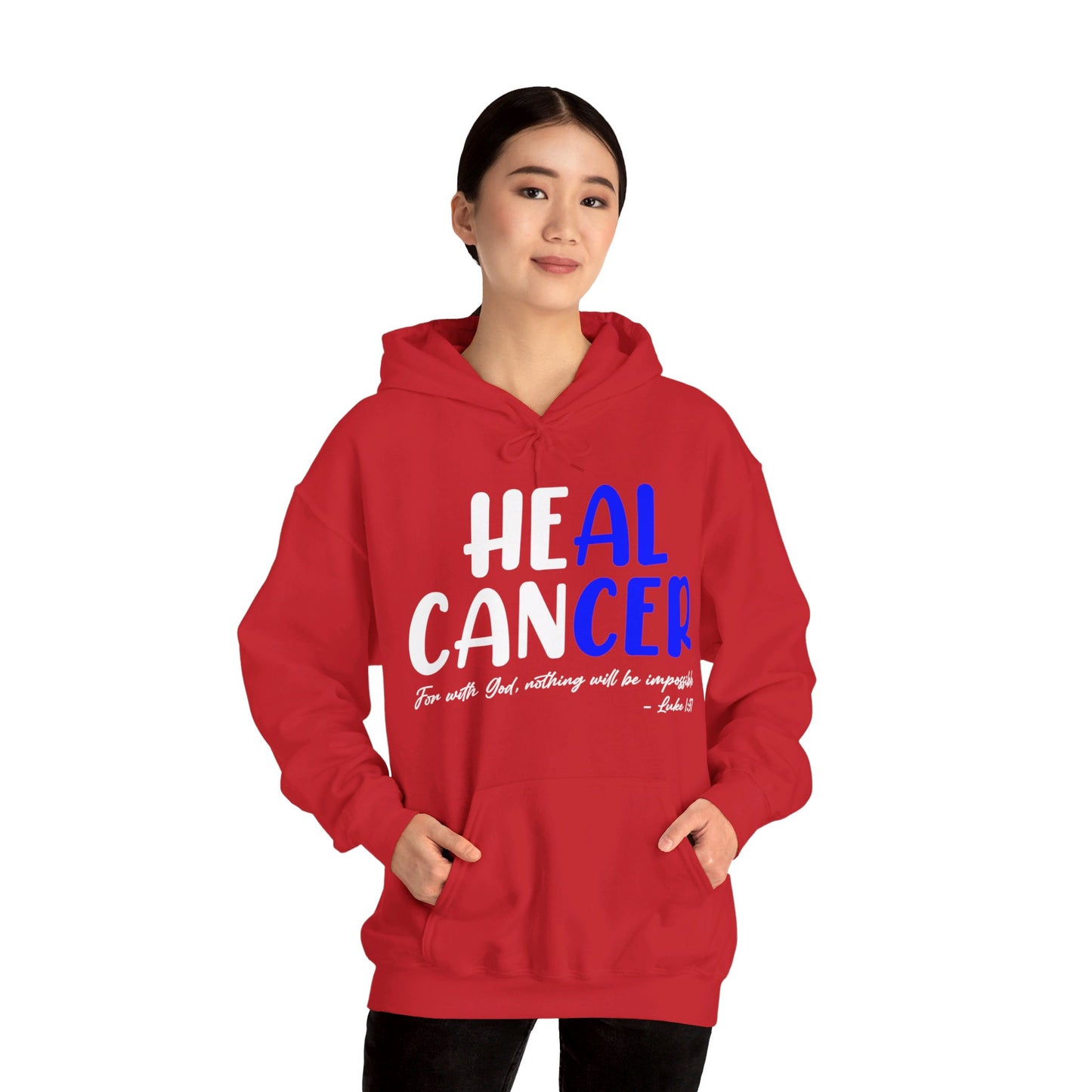 Colon Cancer Faith Bible Verse CRC Awareness Support Heal Family Hoodie For Men Women
