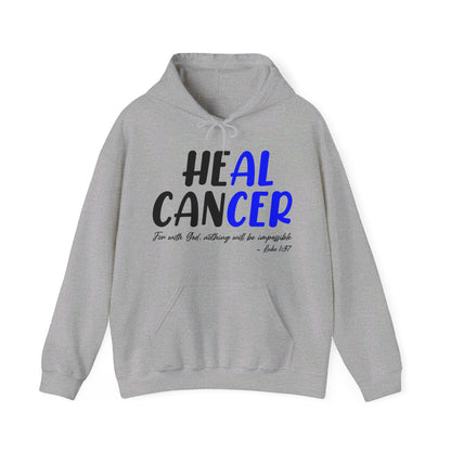 Colon Cancer Faith Bible Verse CRC Awareness Support Heal Family Hoodie For Men Women