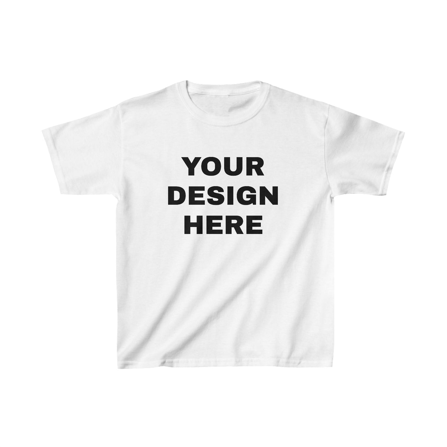 Custom Text Personalized Your Design on Kids Heavy Cotton™ Tee