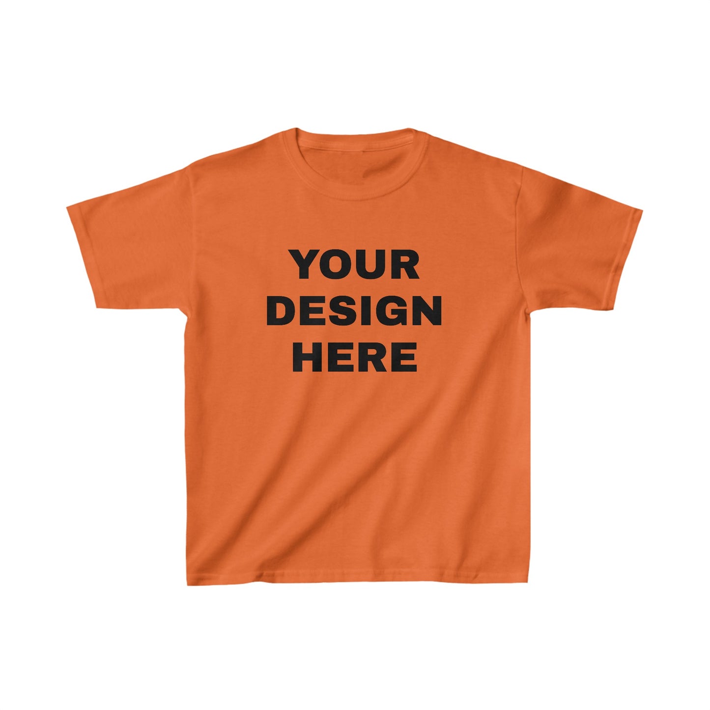 Custom Text Personalized Your Design on Kids Heavy Cotton™ Tee