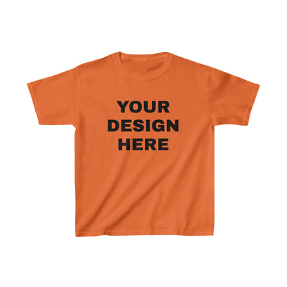 Custom Text Personalized Your Design on Kids Heavy Cotton™ Tee